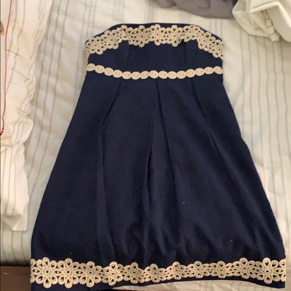 Lily Pulitzer strapless party dress